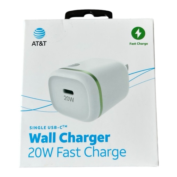 AT&T 20W USB-C Wall Charger – Fast Charging Adapter, New in Box - Picture 1 of 4